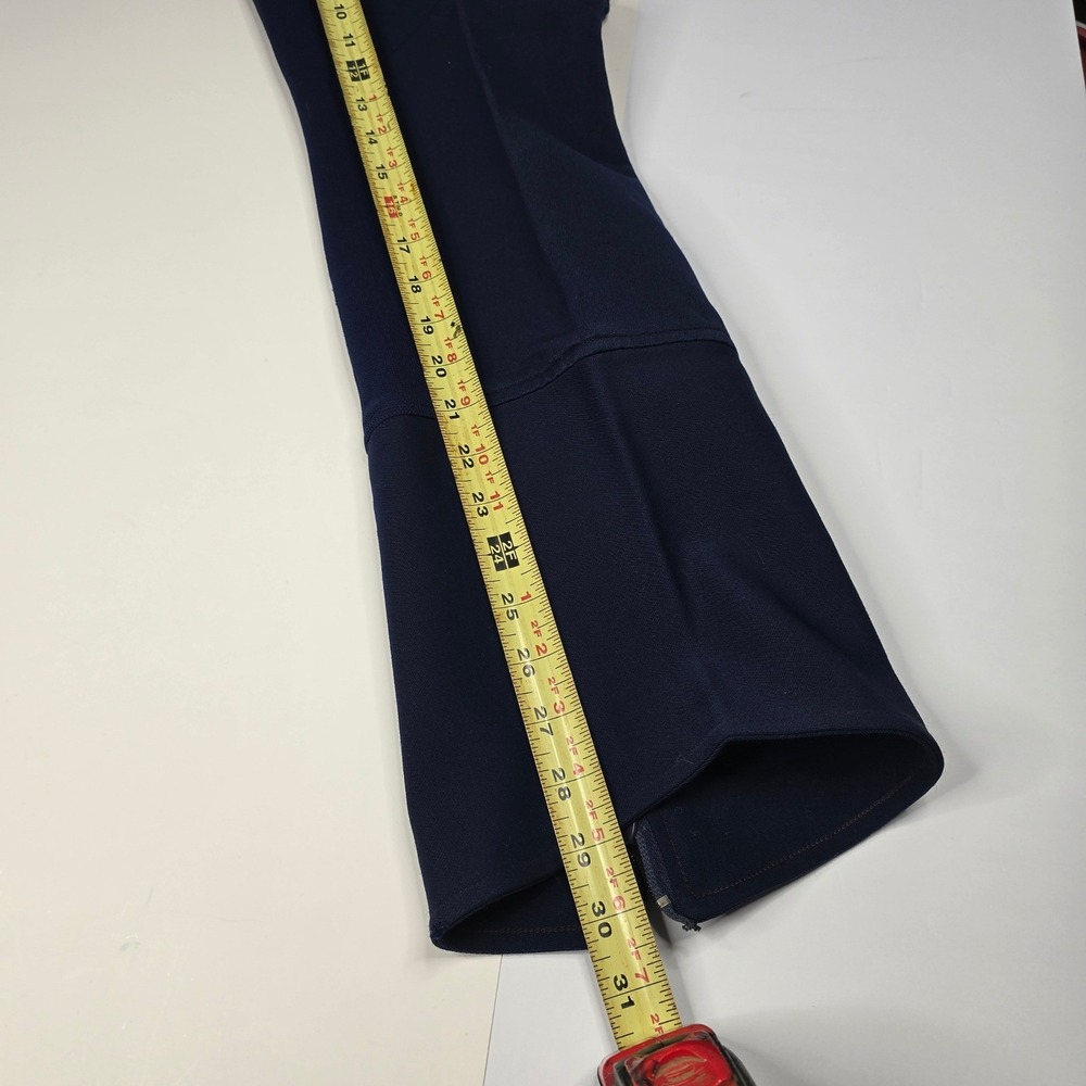 VTG 70s USA Bell Bottoms Blue Stretch Wool Nylon Winter Ski Pants 34X30 - Picture 9 of 9